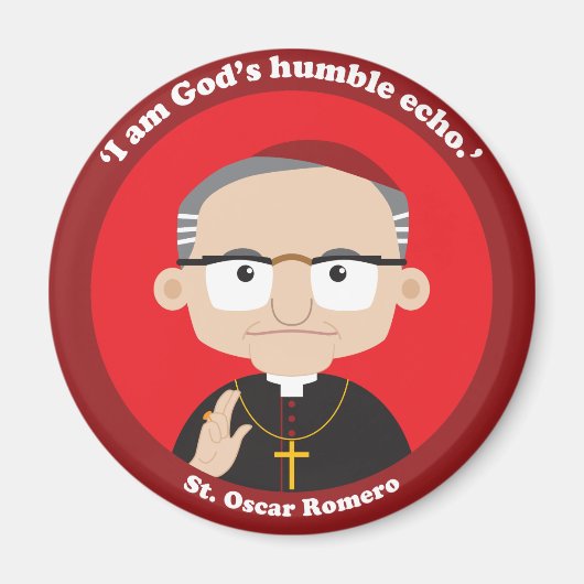 St. Oscar Romero Magnet (Vorne)