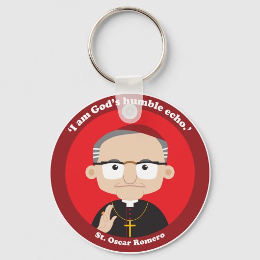 St. Oscar Romero Schlüsselanhänger (Vorderseite)