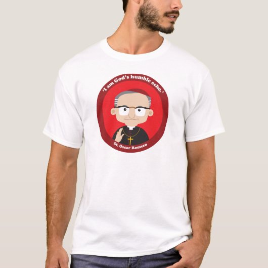 St. Oscar Romero T-Shirt (Vorderseite)