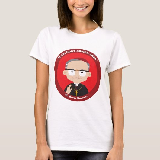 St. Oscar Romero T-Shirt (Vorderseite)
