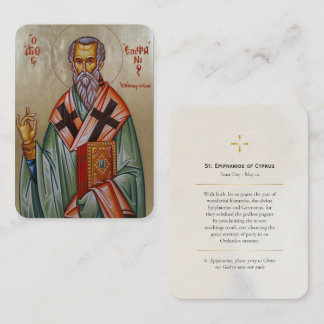 St. Pachomius der Große Orthodoxe christliche Ikon Platzkarte