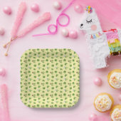 St Paddy Clover Paper Plate Pappteller (Party)