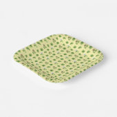 St Paddy Clover Paper Plate Pappteller (Gewinkelt)