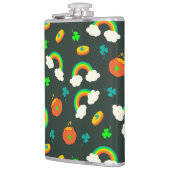 St Paddy-Muster Flachmann (Links)