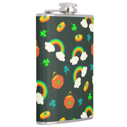 St Paddy-Muster Flachmann (Rechts)