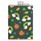 St Paddy-Muster Flachmann (Rückseite)