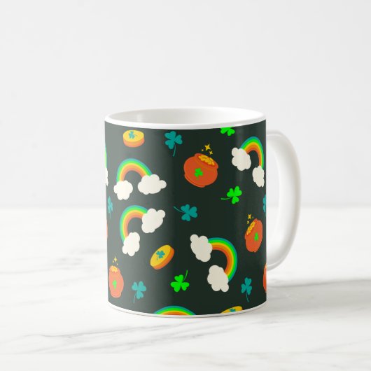 St Paddy-Muster Kaffeetasse (VorderseiteRechts)