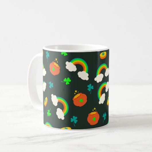 St Paddy-Muster Kaffeetasse (Vorderseite Links)