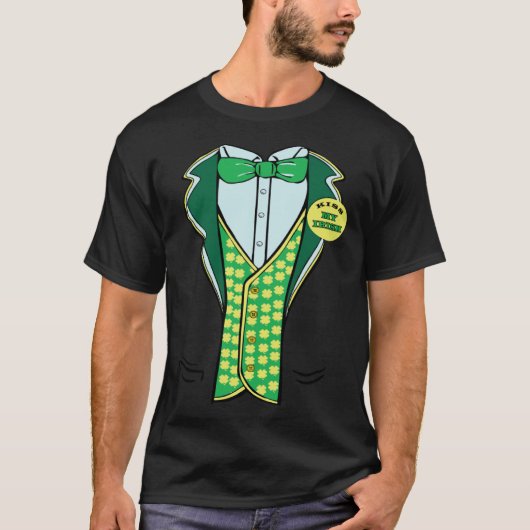 St Paddy s Green Tuxedo Irish St Patrick s Leprec T-Shirt (Vorderseite)