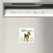 St Paddys Day Airedale Magnet (In Situ (Geschirrspüler))