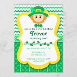 St. Paddy's Day Birthday Party Einladung