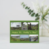 St. Paddy's Day Collage Postkarte (Stehend Vorderseite)
