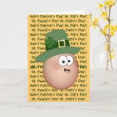 St. Paddy's Day Egg, St. Patrick's Day! Karte (Gelbe Blume)