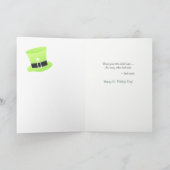 St Paddy's Day, Hey Sugar, Sweetheart, Cat w/Hat Karte (Innenseite)
