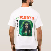 St. Paddy's Day joy - Irish Luck and Laghter T-Shirt (Rückseite)