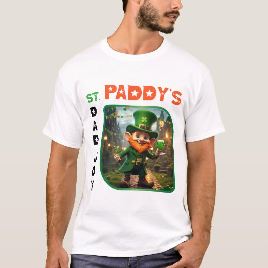 St. Paddy's Day joy - Shimmering Kleeblatt Ball T-Shirt (Vorderseite)