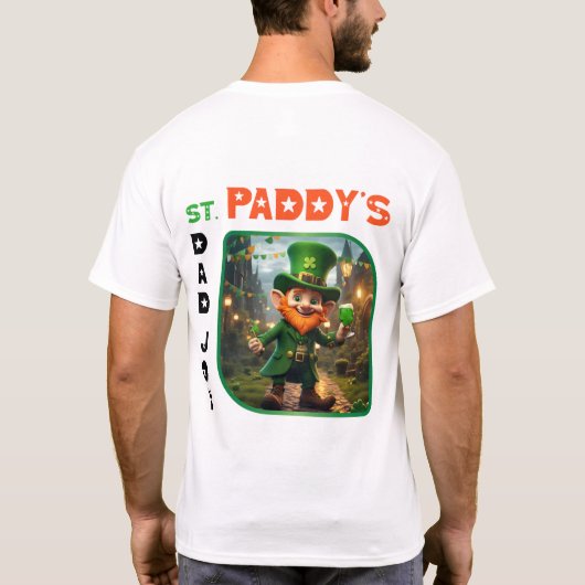 St. Paddy's Day joy - Shimmering Kleeblatt Ball T-Shirt (Rückseite)