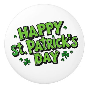 St. Paddy's Day, Patrick´s Tag  Keramikknauf