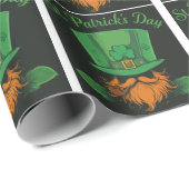 St. Paddy's Day, Patrick's Day Geschenkpapier (Rolleneckpunkt)