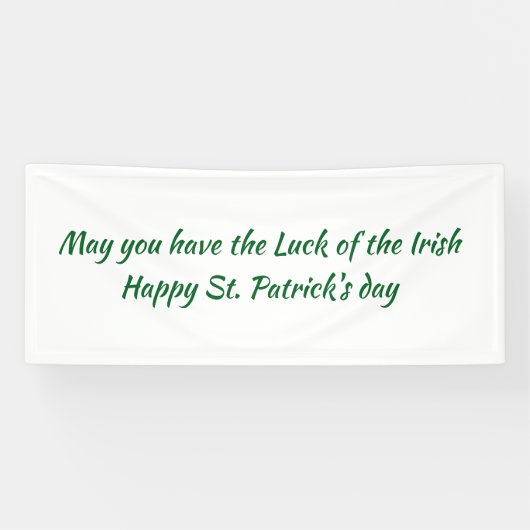 St paddys day sign banner (Horizontal)