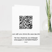 St Paddy's Day Top Hut, Kleeblatt und Shillelagh Karte (Rückseite)