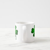 St Paddy's Hat und Kleeblatts Espressotasse (Rückseite)