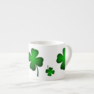 St Paddy's Hat und Kleeblatts Espressotasse
