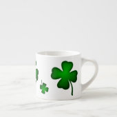 St Paddy's Hat und Kleeblatts Espressotasse (Rechts)