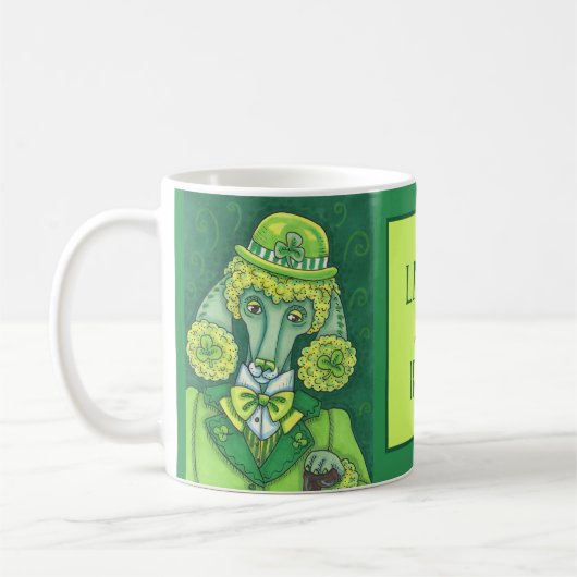 ST. PADDY'S IRISH GREEN FRANZÖSISCHES POODLE, LUCK KAFFEETASSE (Links)