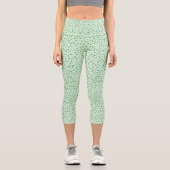 St. Paddy's Kleeblatt Hochgebirge Capri Leggings (Vorderseite)