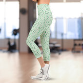 St. Paddy's Kleeblatt Hochgebirge Capri Leggings