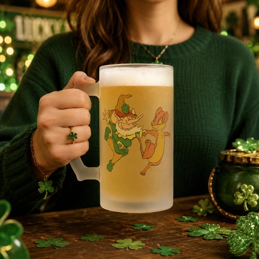 St. Paddy's Odd Couple Mattglas Bierglas