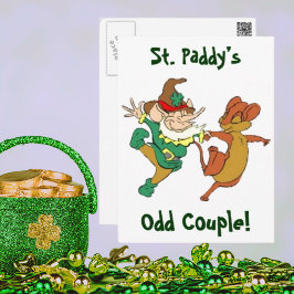 St. Paddy's Odd Couple Postkarte