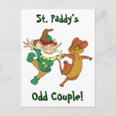 St. Paddy's Odd Couple Postkarte (Vorderseite)