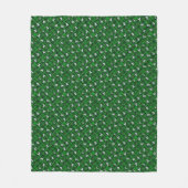 St. Paddy's Westie KiniArt Fleece Blanket (Vorderseite)