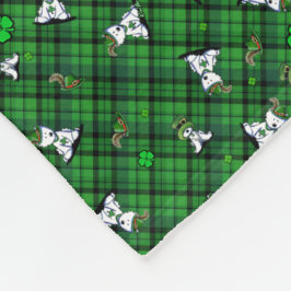 St. Paddy's Westie KiniArt Fleece Blanket