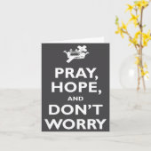 St Padre O Pray Hope And Dont Worry Catholic S  Karte (Gelbe Blume)