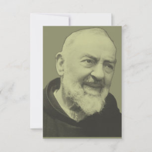 St. Padre Pio Apostel der Beichte Heiligenbildkart Dankeskarte