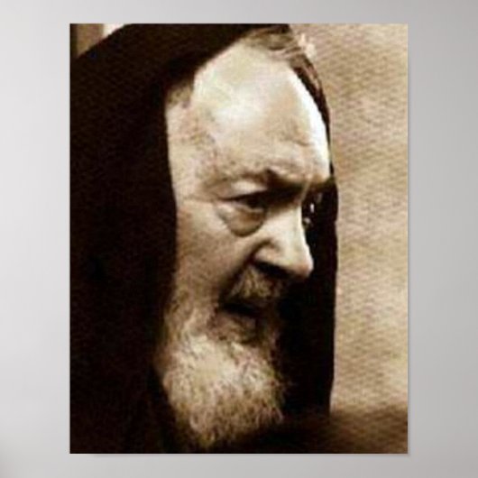 St. Padre Pio Devotional Image Poster (Vorne)