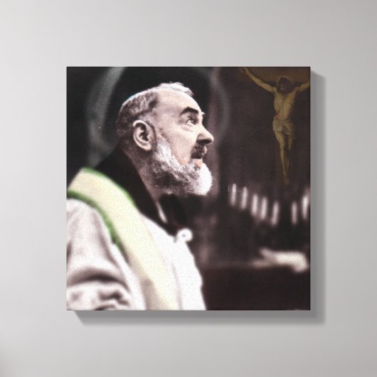 ST PADRE PIO FEIERMASS LEINWANDDRUCK (Vorderseite)