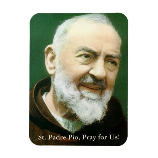 St. Padre Pio Gebet Card Magnet (Vertikal)