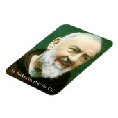 St. Padre Pio Gebet Card Magnet (Linke Seite)
