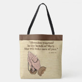 St. Padre Pio Gebet Hand Gottesdienst Tasche (Vorderseite)