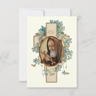 St. Padre Pio Gebet nach der heiligen Kommunion RSVP Karte