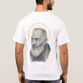 St. Padre Pio hat meine zurück katholischen religi T-Shirt (Rückseite)