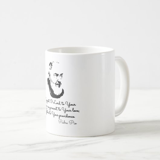 St. Padre Pio Kaffeetasse (VorderseiteRechts)