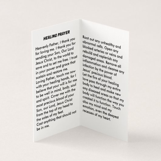 St. PADRE PIO-Karte (Innenseite)