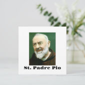 St. PADRE PIO-Karte Karte (Stehend Vorderseite)