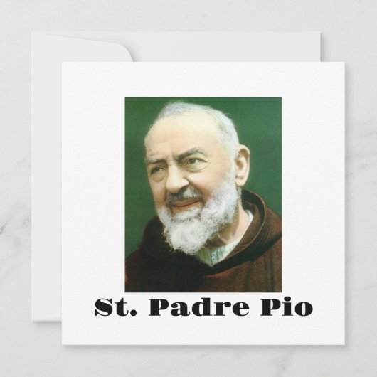 St. PADRE PIO-Karte Karte (Vorderseite)