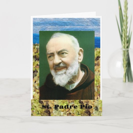 St. PADRE PIO-Karte Karte (Vorderseite)